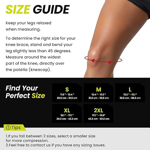 Miniatura 5 de Bukihome Rodillera con almohadillas de gel y estabilizadores laterales para aliviar el dolor, compresión ajustable para desgarro de menisco,