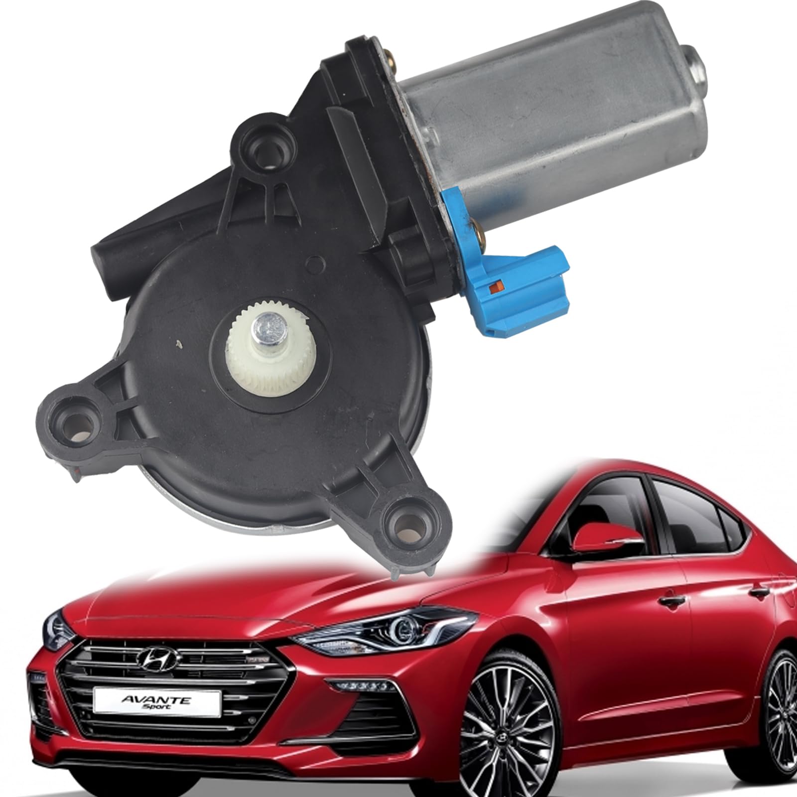 Power Window Motor Compatible with Hyundai Elantra 2011-2015 Replace Front LH Driver Side Window Lift Regulator Motor 82450-3X000