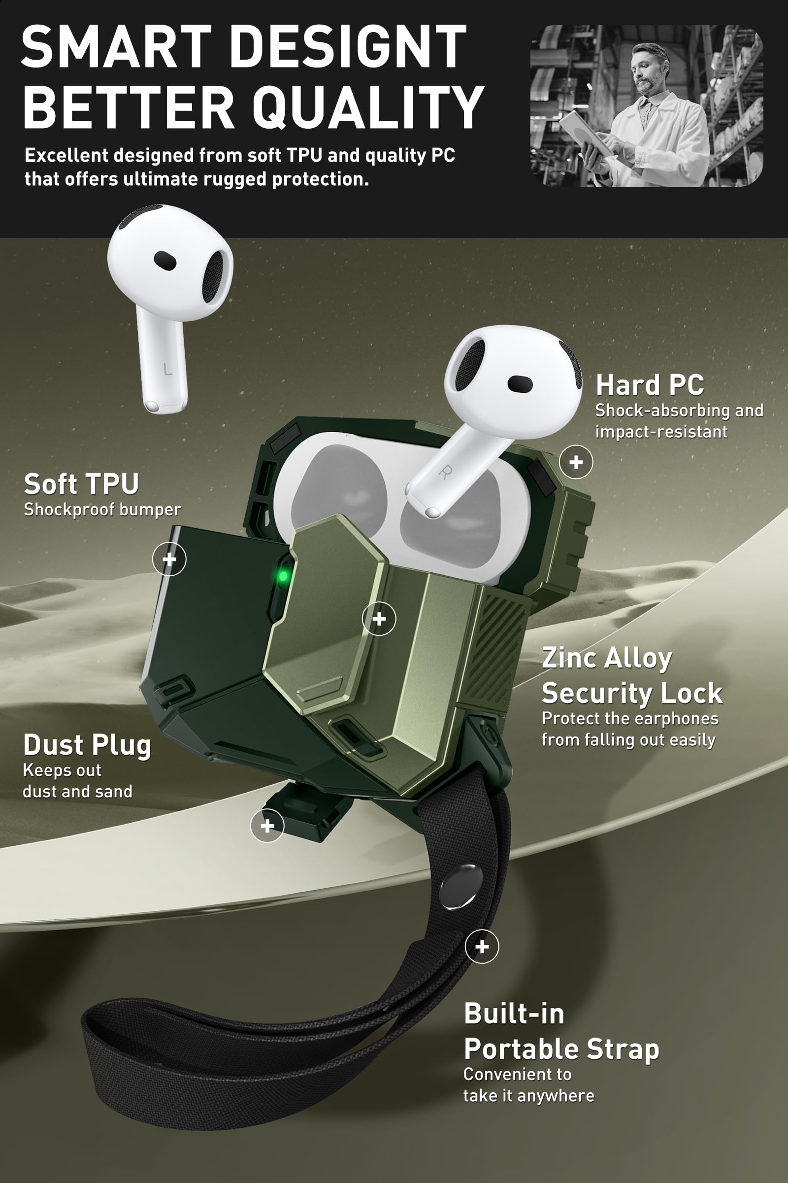 Amazon | i-Blason Apple Airpods 4 ケースカバー MagSafe [マグネット
