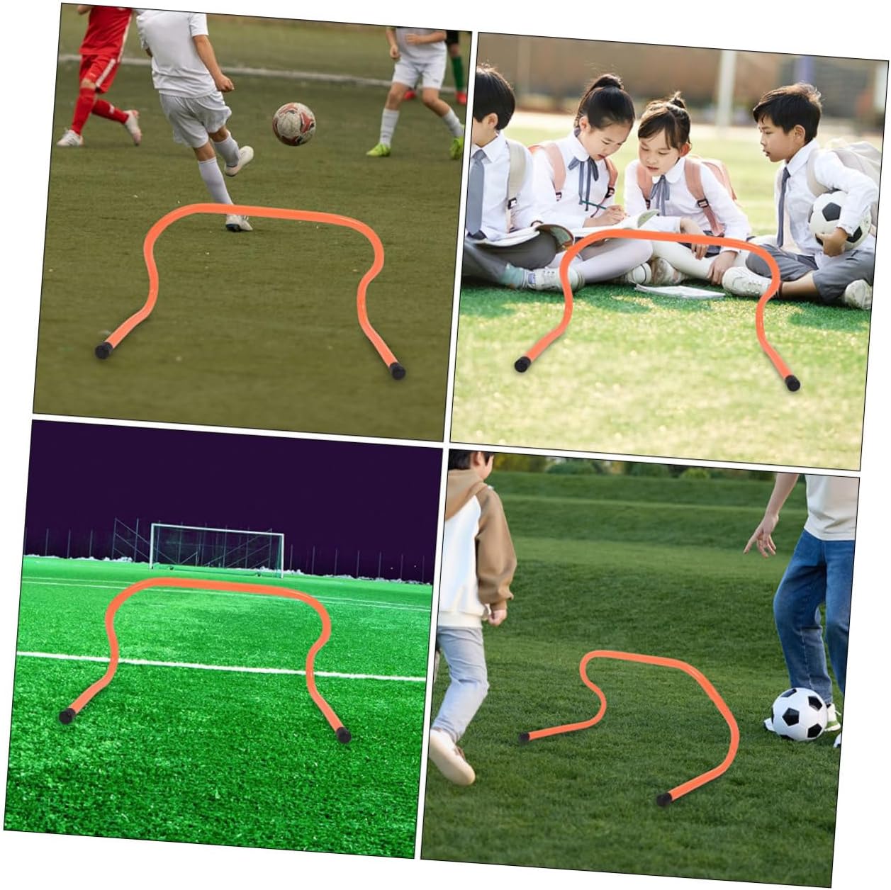 3pcs Plastic Sports Training Hurdles for Soccer Football Agility Speed Drills, 15cm Height Training Accessories for Youth and Outdoor Practice