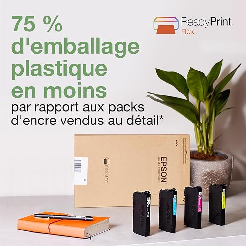 Epson Workforce WF-2930DWF | Imprimante 4-en-1 - Impression, Numérisation, Copie, Fax - WiFi, ADF, Recto-Verso, Mobile, 4 Mois ReadyPrint Flex - Compacte, Haute Vitesse, Encre Économique - 8