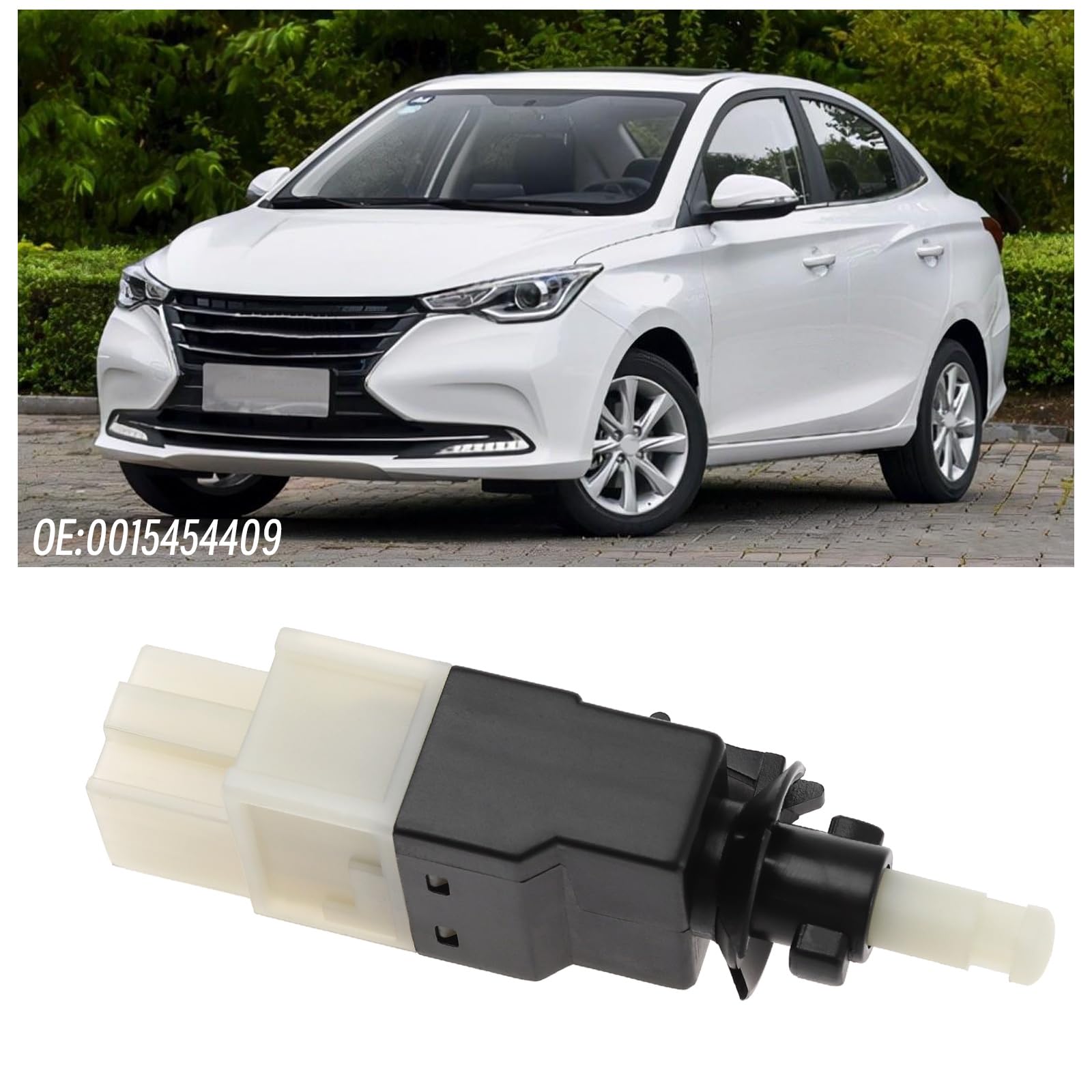 ECSiNG Interruptor de Luz de Freno de Coche Compatible con Clase A W169 Clase B W245 CLS C219 Clase E W211 Modelo T S211 Sprinter 3.5-T B906 Sprinter 4.6-T B906 Reemplaza 0015454409