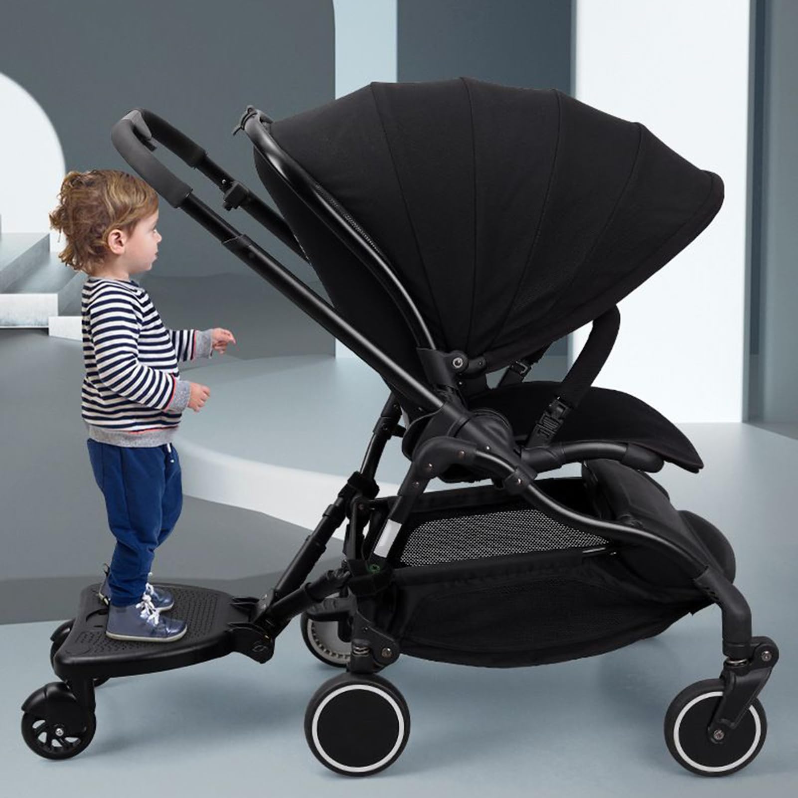 Tavola per bambini, supporto regolabile per passeggino, connettore per stare in piedi e seduta, per ragazze, per passeggiate, shopping, picnic, campeggio, zoo, visite, vacanze, uso quotidiano