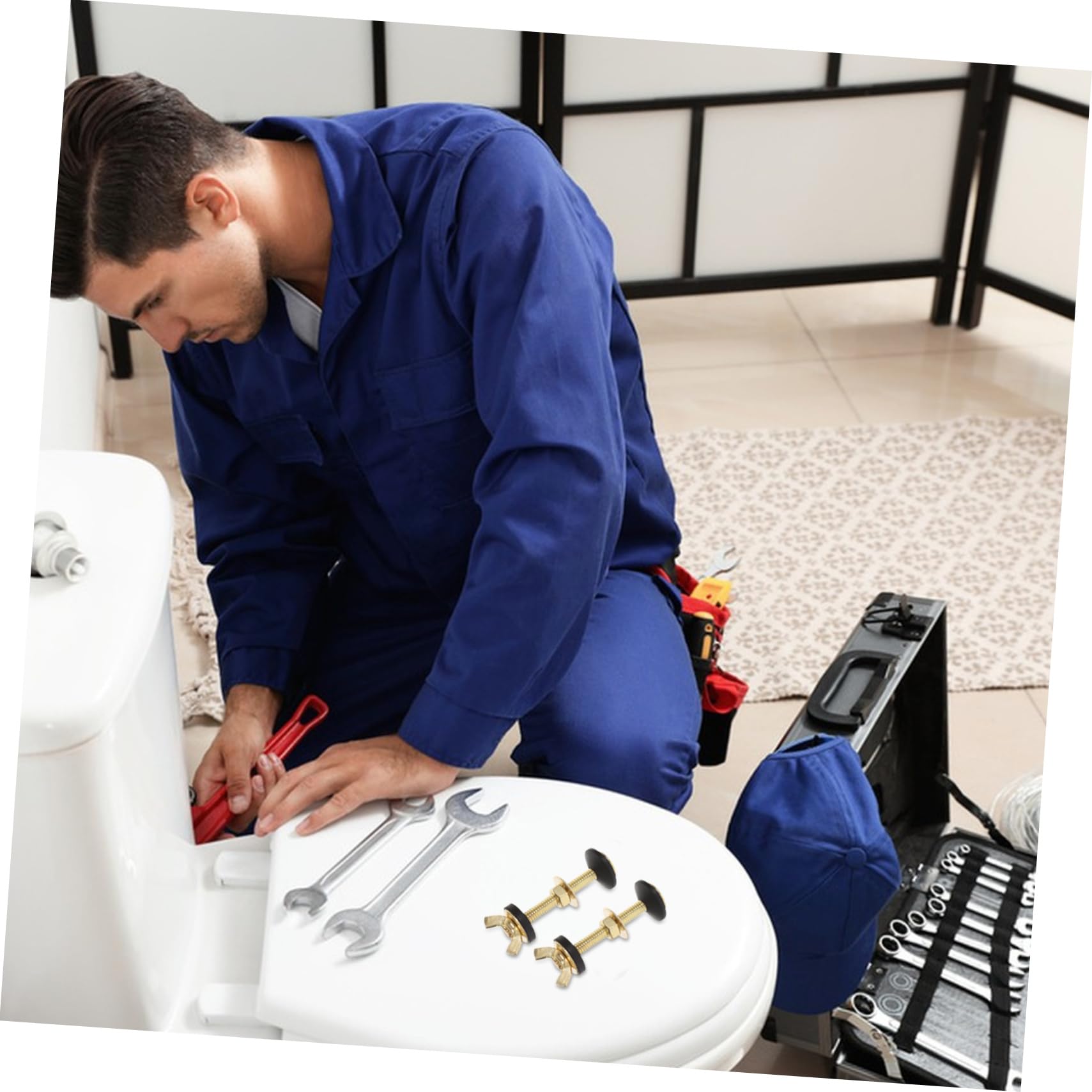 2pezzi Kit Bulloni Per Serbatoio Del Wc Da Guarnizioni in Gomma Per Fissaggio Del Water