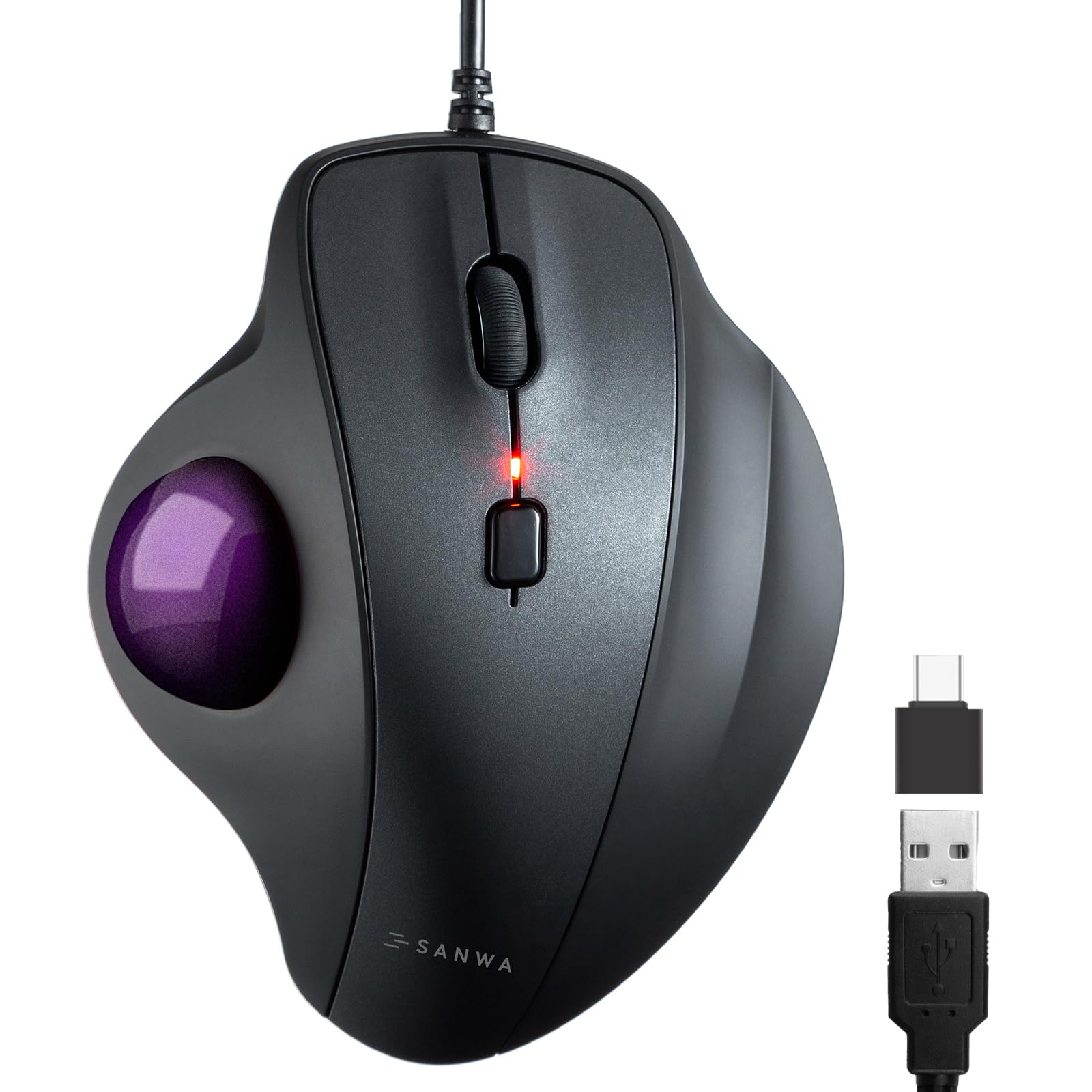 マウス・トラックボール saturn hyperion soft Amazon | SANWA 有線トラックボールマウス USB-C/A 静音クリック