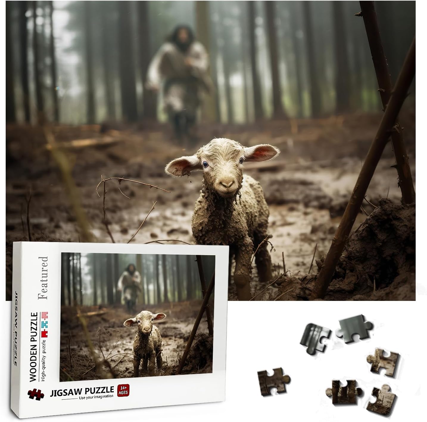 Christian Puzzles for Adults Wooden Jigsaw Puzzles 1000 Pieces Hand of God Jesus Religious Puzzles Christian Gifts Puzzle Religious Wall Decor
