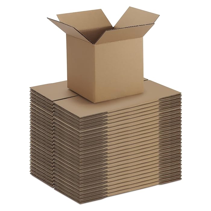 Buy CRUGLA 6x6x6 Shipping Boxes for Small Business, Cardboard