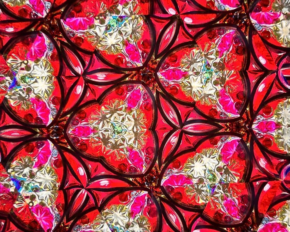 Caleidoscopio de latón lacado con patrón floral grabado hecho a mano que incluye dos ruedas giratorias separadas, un regalo único para mi hijo, nieto, hija. (6.5 x 1 pulgadas)