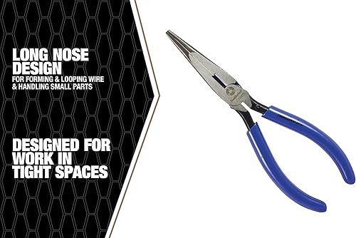 Miniatura 3 de Southwire Alicates de punta larga LNP7D con cortador lateral y asas sumergidas; 7 pulgadas
