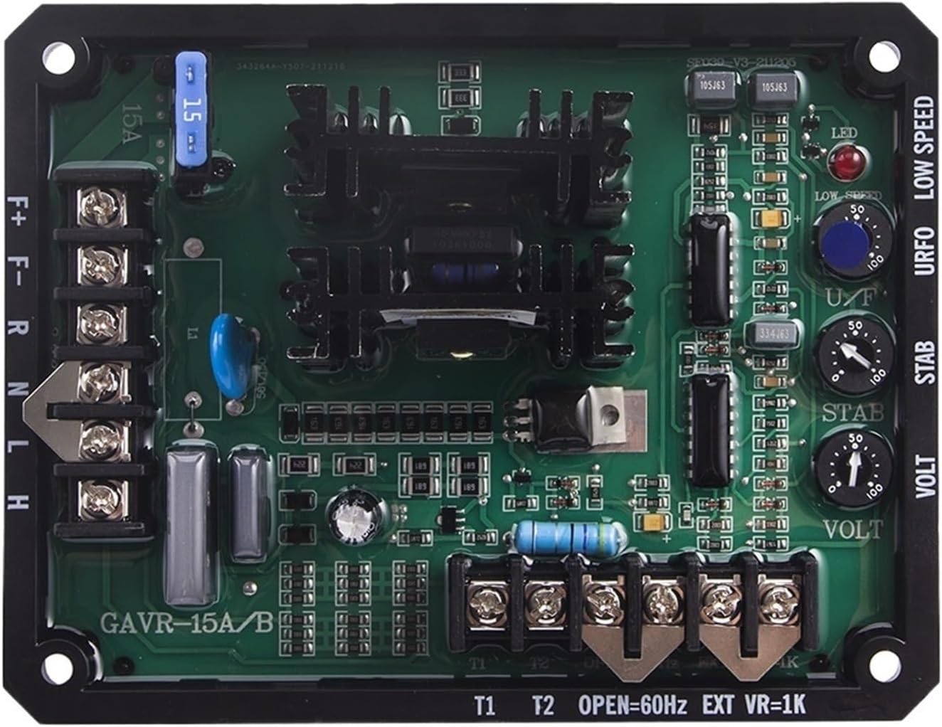 GAVR15B AVR Brushless Generator Voltage Regulator Stabilizer 500kva Power Alternator Control Panel 1Pcs