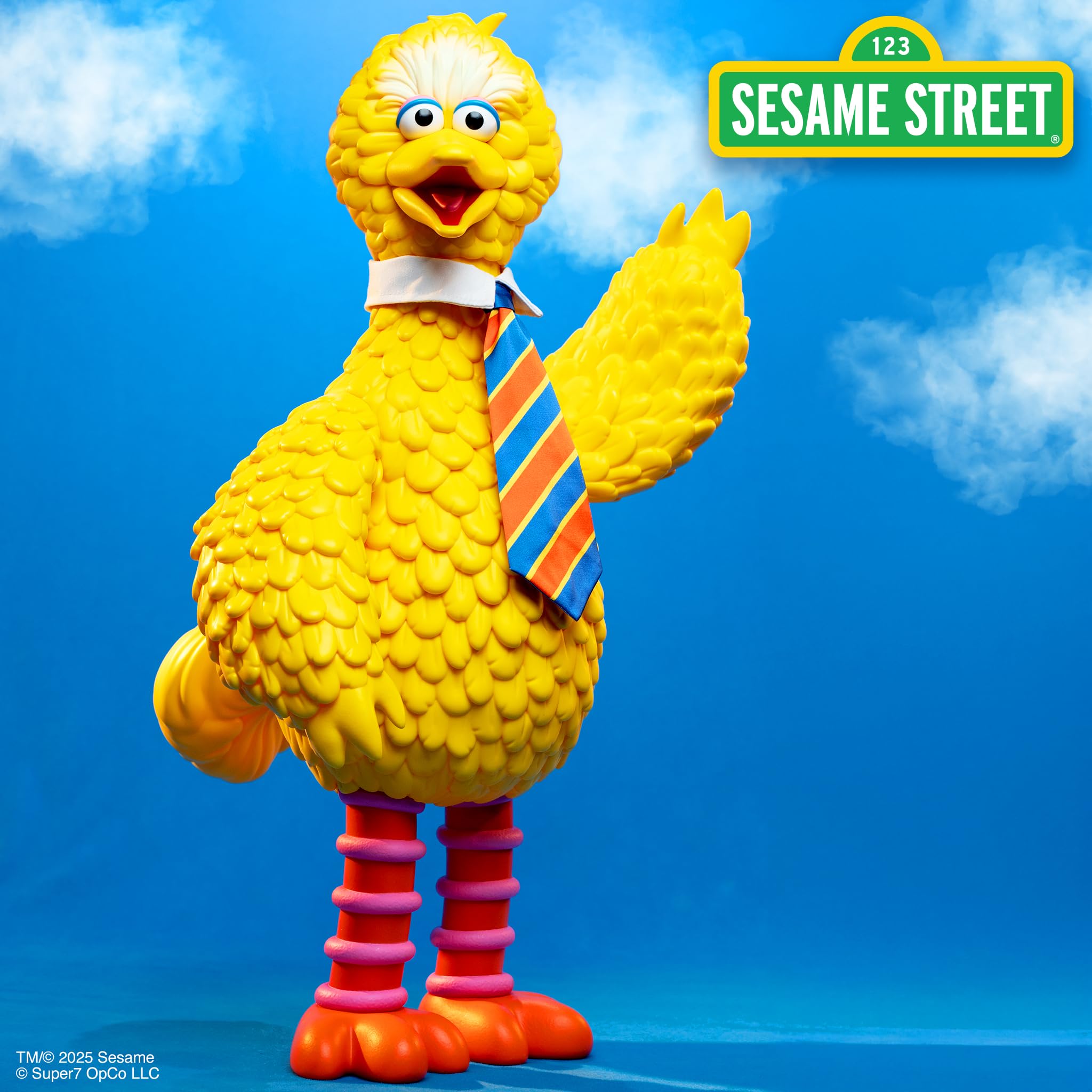 Amazon.com: Super7 Sesame Street Supersize Vinyl - Big Bird Action