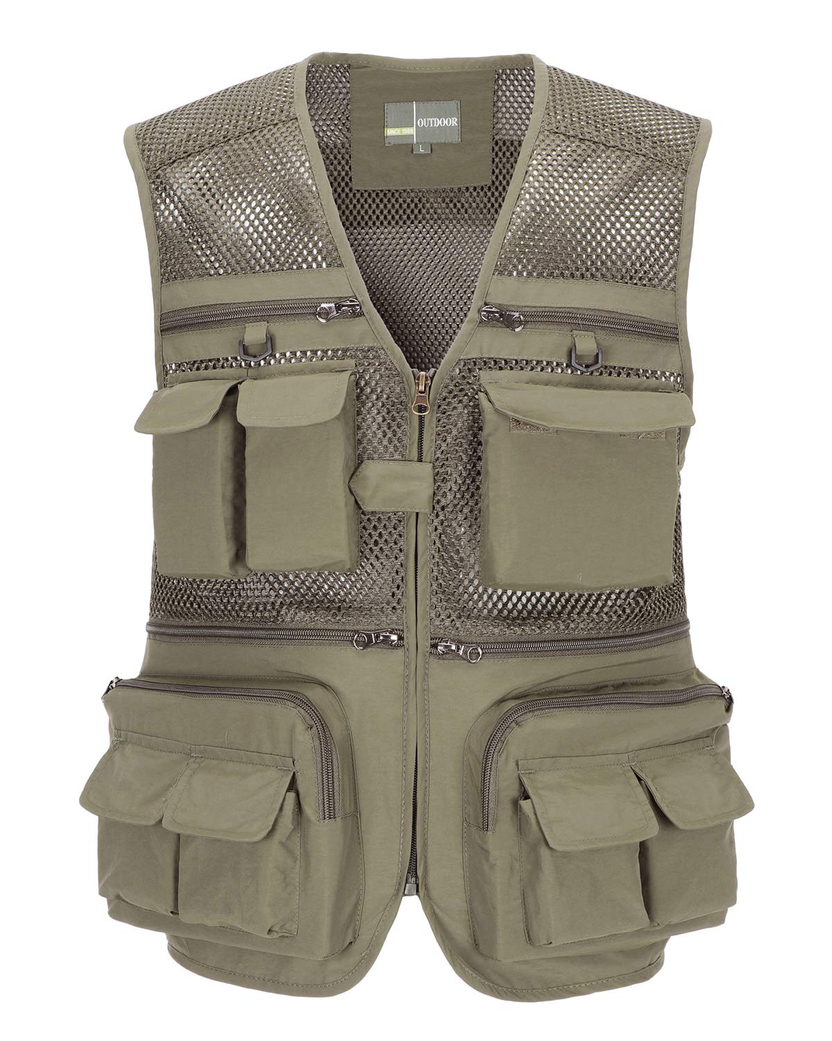 Męska outdoorowa szybkoschnąca kamizelka wędkarska wiele kieszeni siatka kamizelka kamizelka kamizelka top wielofunkcyjny kemping polowanie kamizelka kamizelka kamizelka z 16 kieszeniami