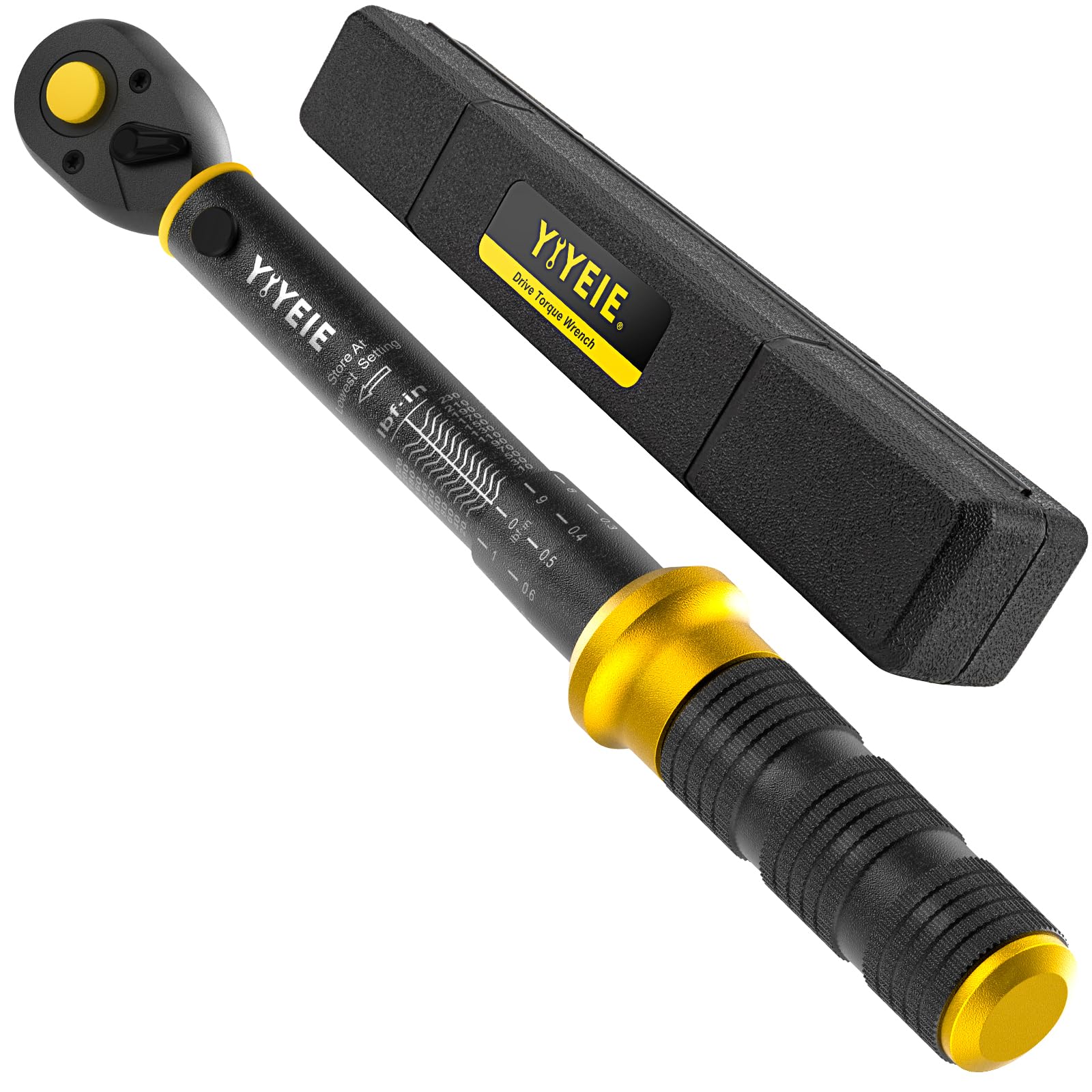 YIYEIE Upgrade 1/4" Drive Torque Wrench, 10-230 in.lb/1.1-26 Nm, Small Inch Pound Torque Wrench for Bike, MTB, Bicycle & Motorcycle, ±3% High Accuracy