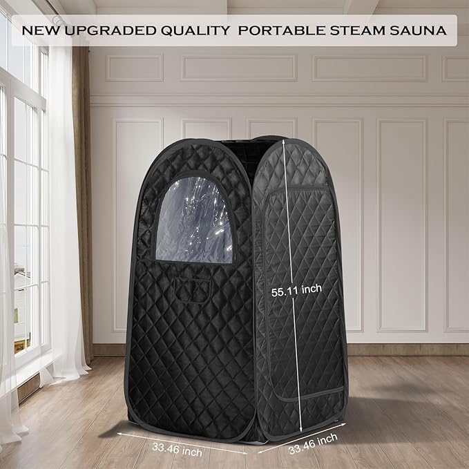 Sauna Portátil Carpa Vapor Cuerpo Completo Plegable 1 Persona miniatura 3