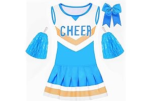 Ice Blue Cheerleading Costume for Girls
