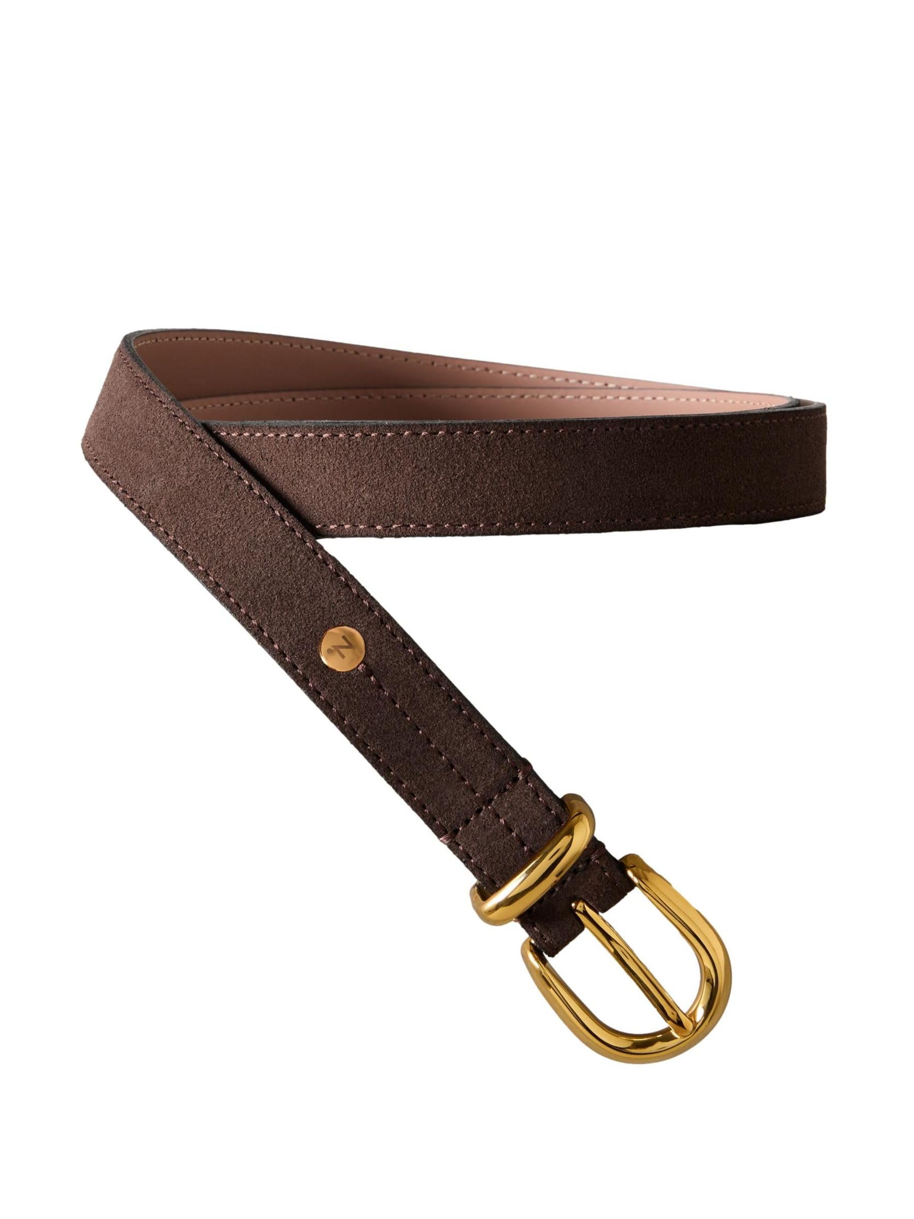 NEXT Femme Ceinture haut de gamme en cuir fabriquée en Italie | Coupe standard