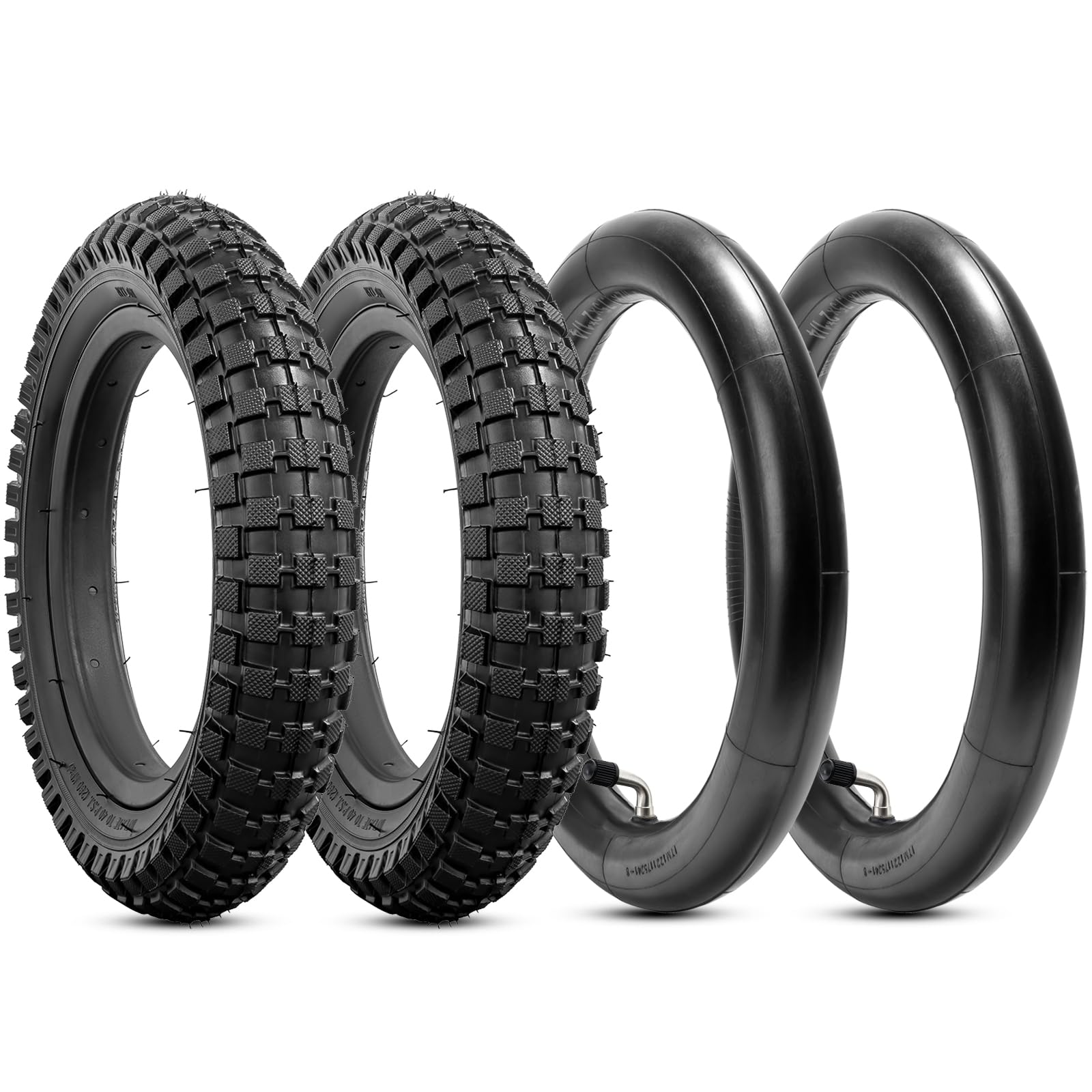 YunSCM 2PCS 12 pollici Pneumatici 12X2.40 e 12 pollici Camera d'aria AV32mm valvola Schrader, compatibile Bicicletta 12X2.35 12X2.40 Copertoni e Camera d'aria