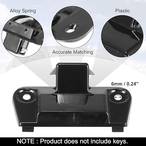 Miniatura 3 de X AUTOHAUX Pestillo de bloqueo de guantera superior para BMW Serie 3 E23 E30 E34 Z3 525i 530i 540i 325i M5 325iX1987-1993 Reemplazar 51161849472