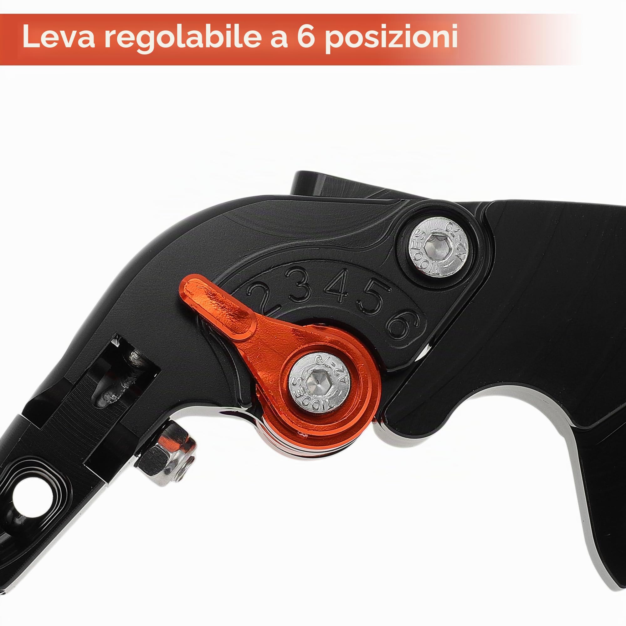 Leve Del Freno E Della Frizione Corte Per Moto Per KTM RC125 RC200 RC390 Leva Del Freno Per Manubrio Per KTM Per DUKE 125 Per DUKE 200 Per DUKE 390 Alluminio Nero E Arancione