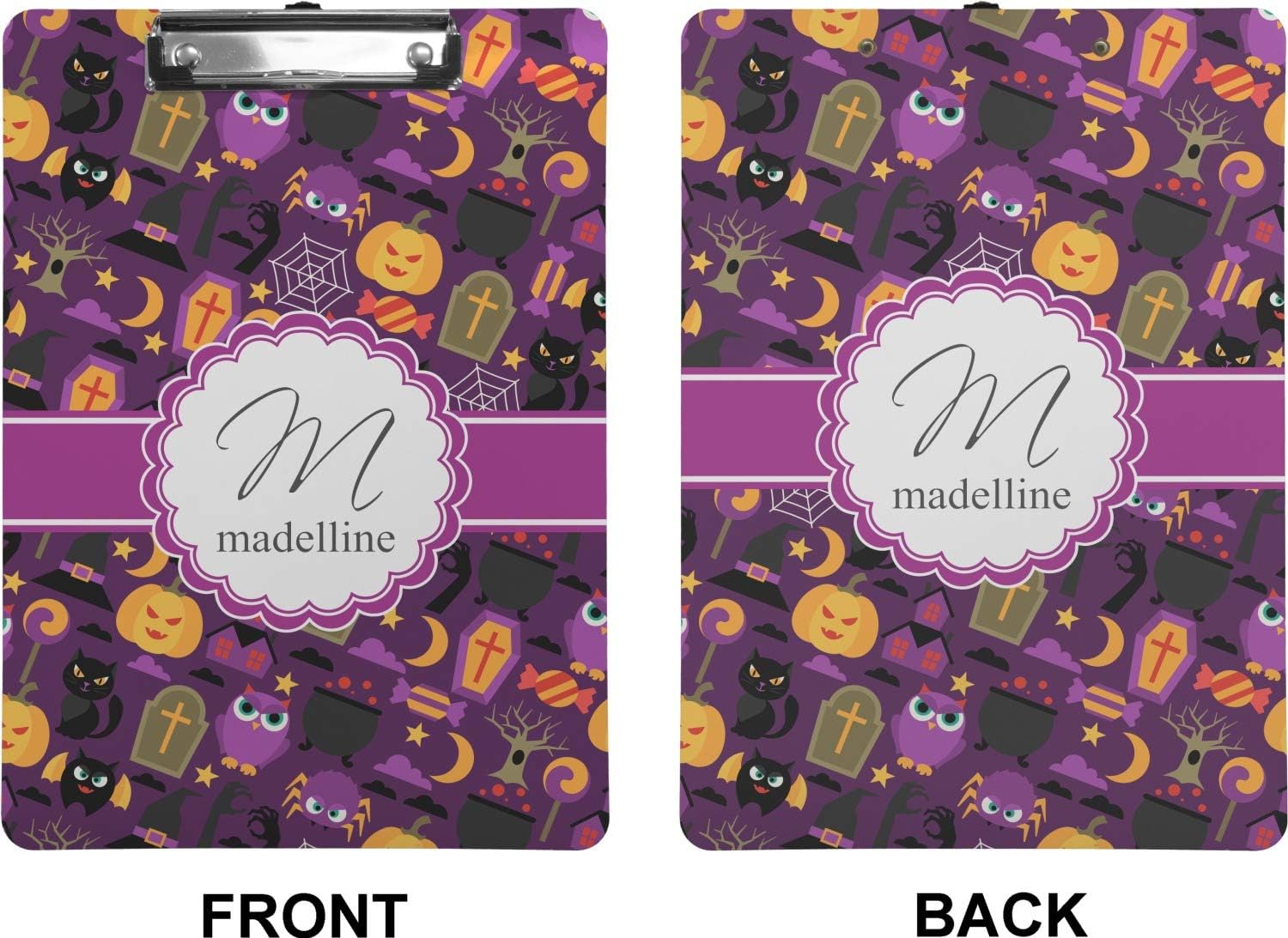 Personalized Halloween Clipboard (Letter Size)