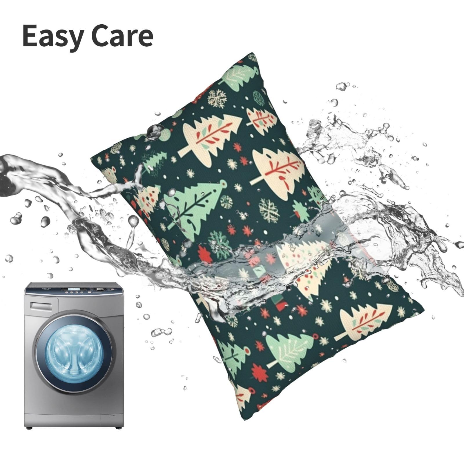 Funda Cojin 60x90 cm Fundas Cojines Navidad 2 Piezas, Verde Cojines Decorativos, Fundas de Cojines, Lumbar Fundas Cojines Sofa Funda de Almohada, Sala de Estar Dormitorio Decoracion Hogar Gifts,S297