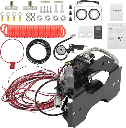 SAVYSPEDY Air Suspension Compressor Kit Air Lift Compresspr