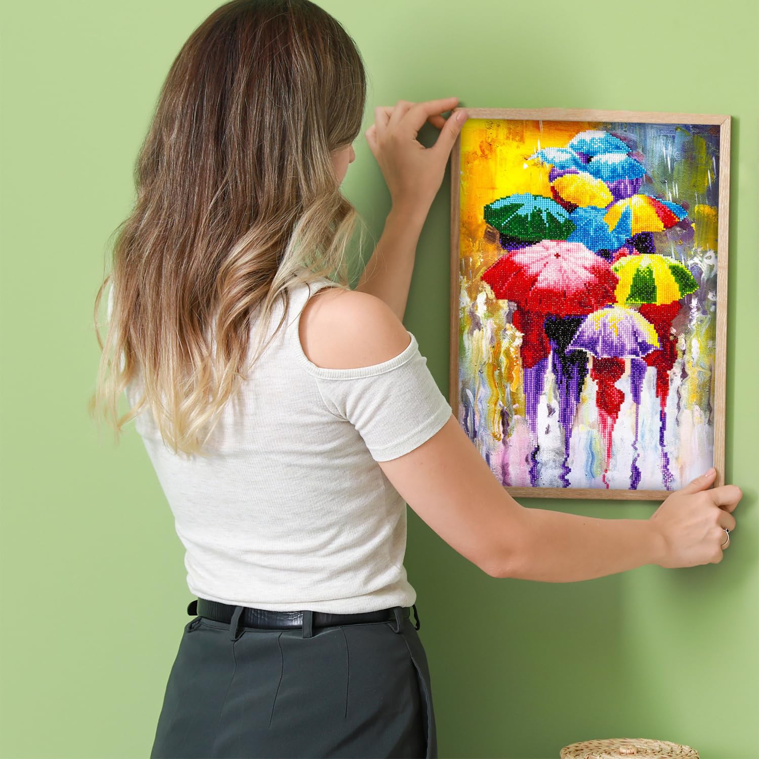 Amazon.com: DIAMOND ART BY LEISURE ARTS Rainy Day Painting Kit