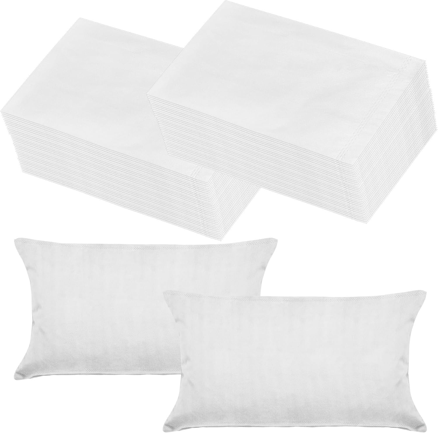 Framendino, 50 Pack Disposable Pillow Case Covers Travel Single Use Pillowcase Cases for Hotel Home Bedroom (32 x 20 Inch)