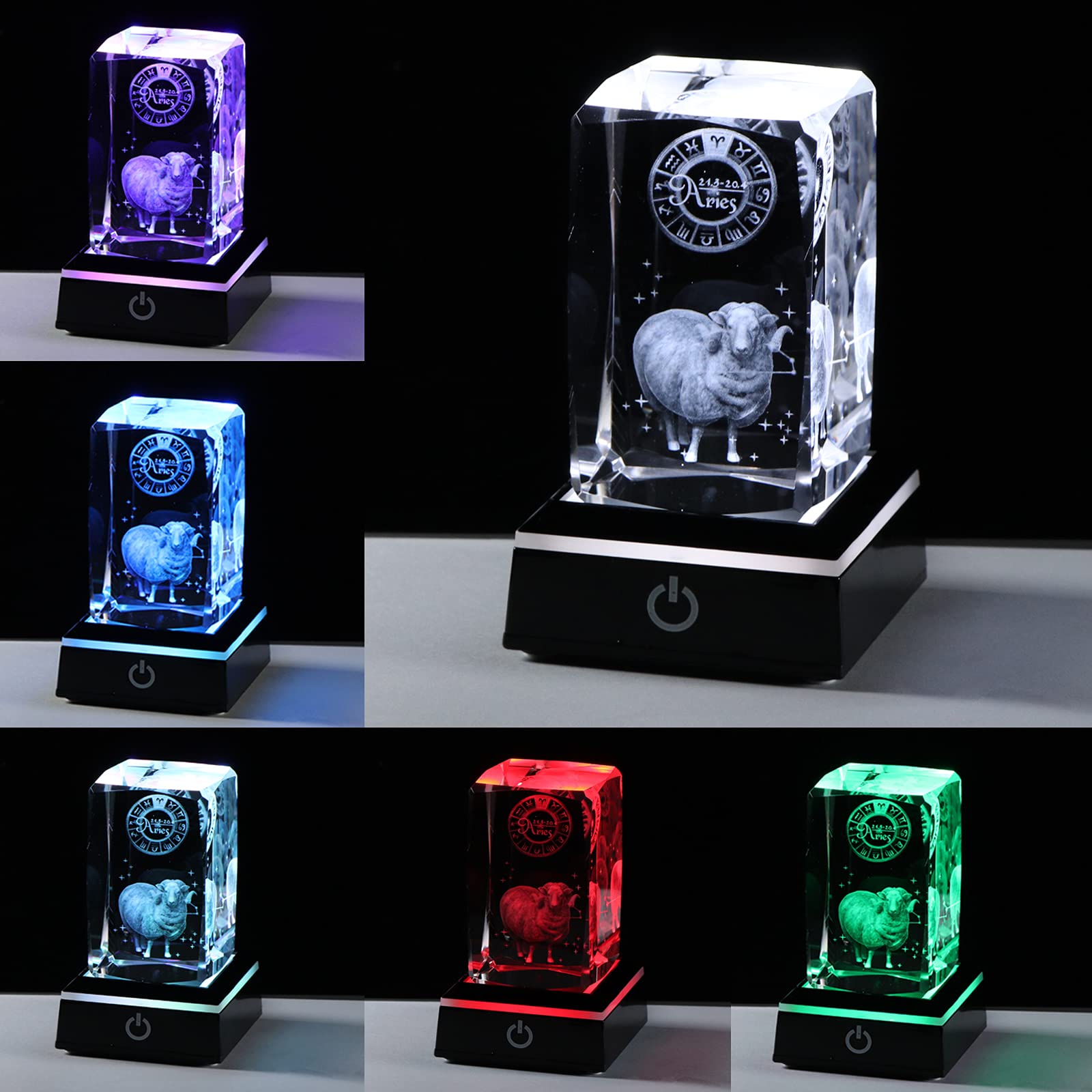 ♡ 3Dクリスタル 牡羊座 置物 LEDライト インテリア 星座 ガラス Amazon.co.jp: 3D クリスタル 牡羊座 干支 占星術 ギフト 女性 男性 牡