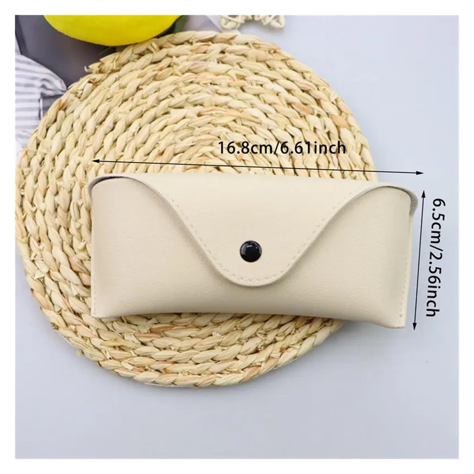 Custodia Occhiali Pelle Scatola for occhiali Occhiali da sole in pelle PU tinta unita for miopia Scatole for resistenti alla pressione Borse for