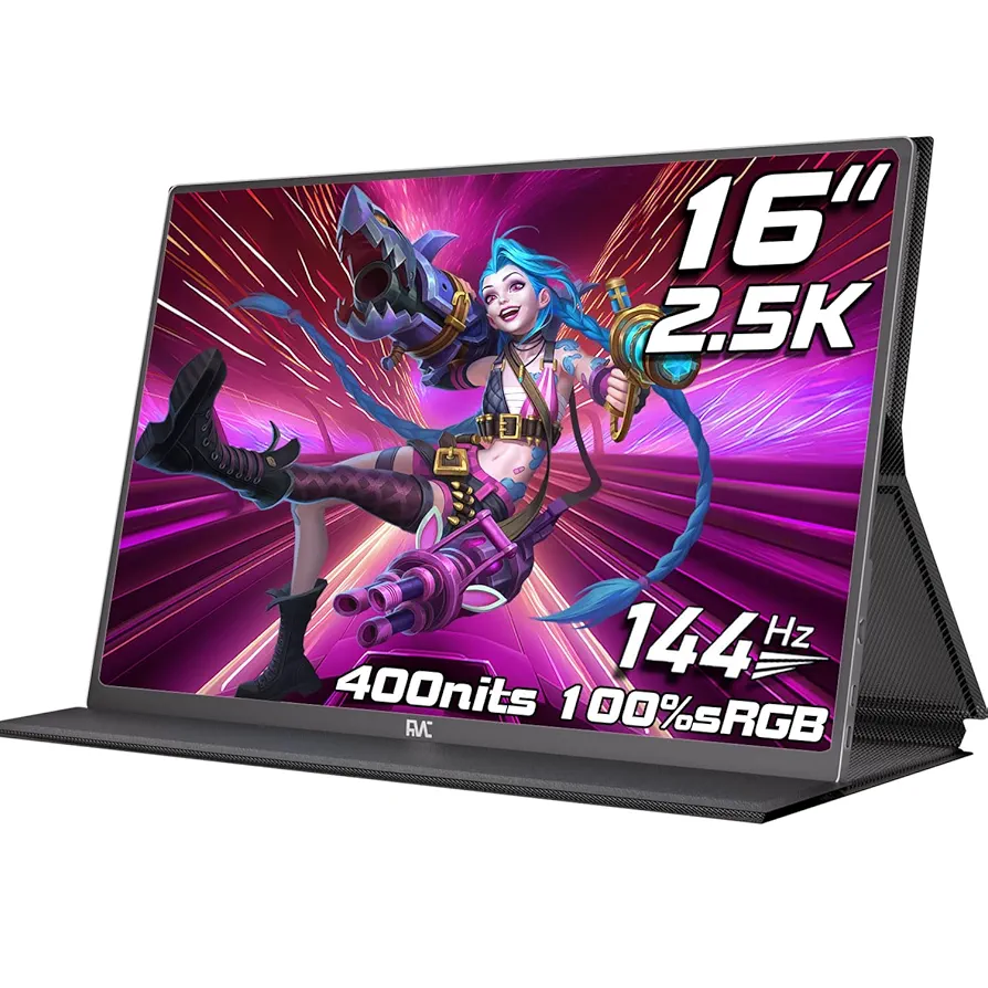 Portable Monitor 16型144Hz モバイルディスプレイ 完璧な 16.1 インチ 2K 144hz ポータブルモニター 2560x1440