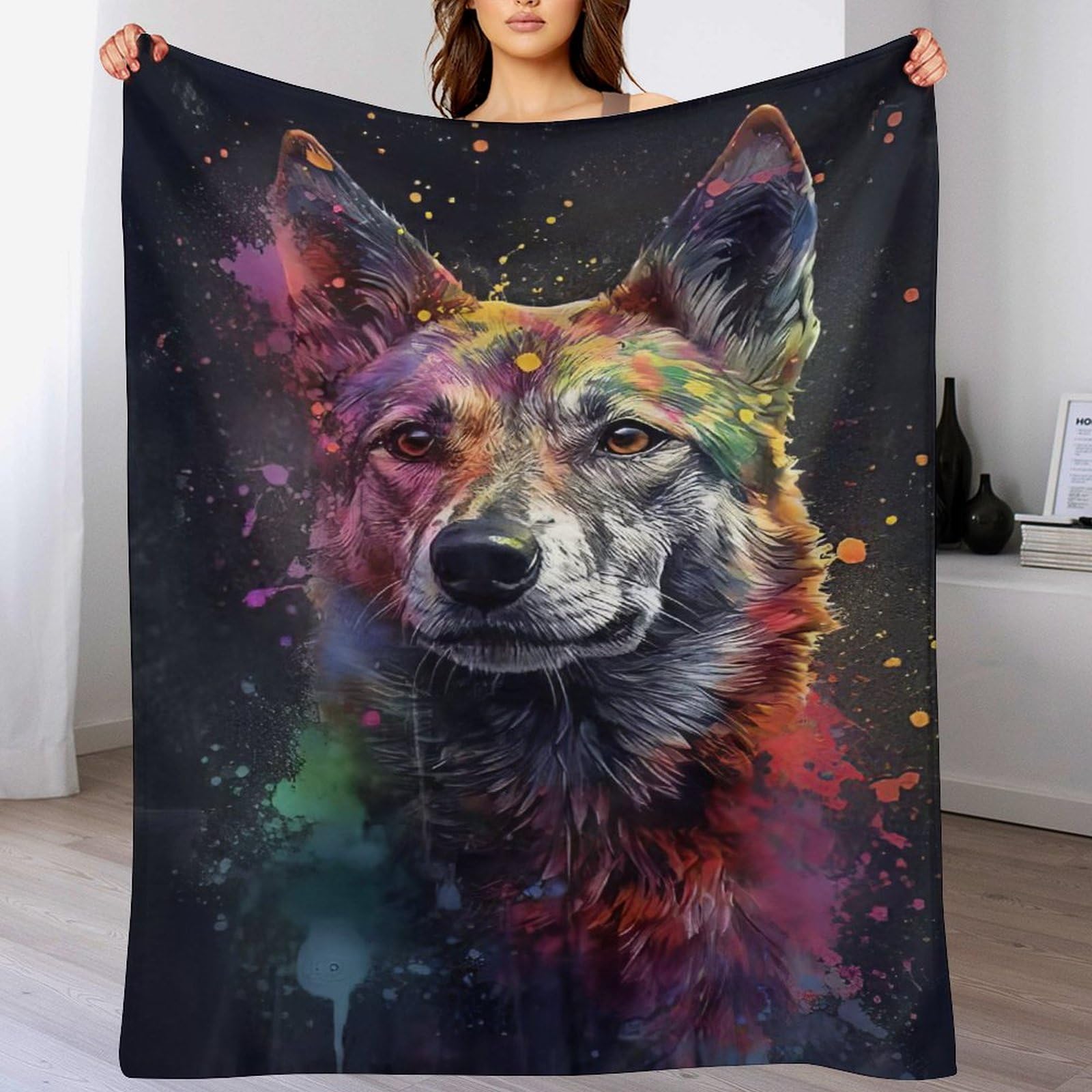 Couverture Berger Allemand lavable pour protéger le canapé des poils