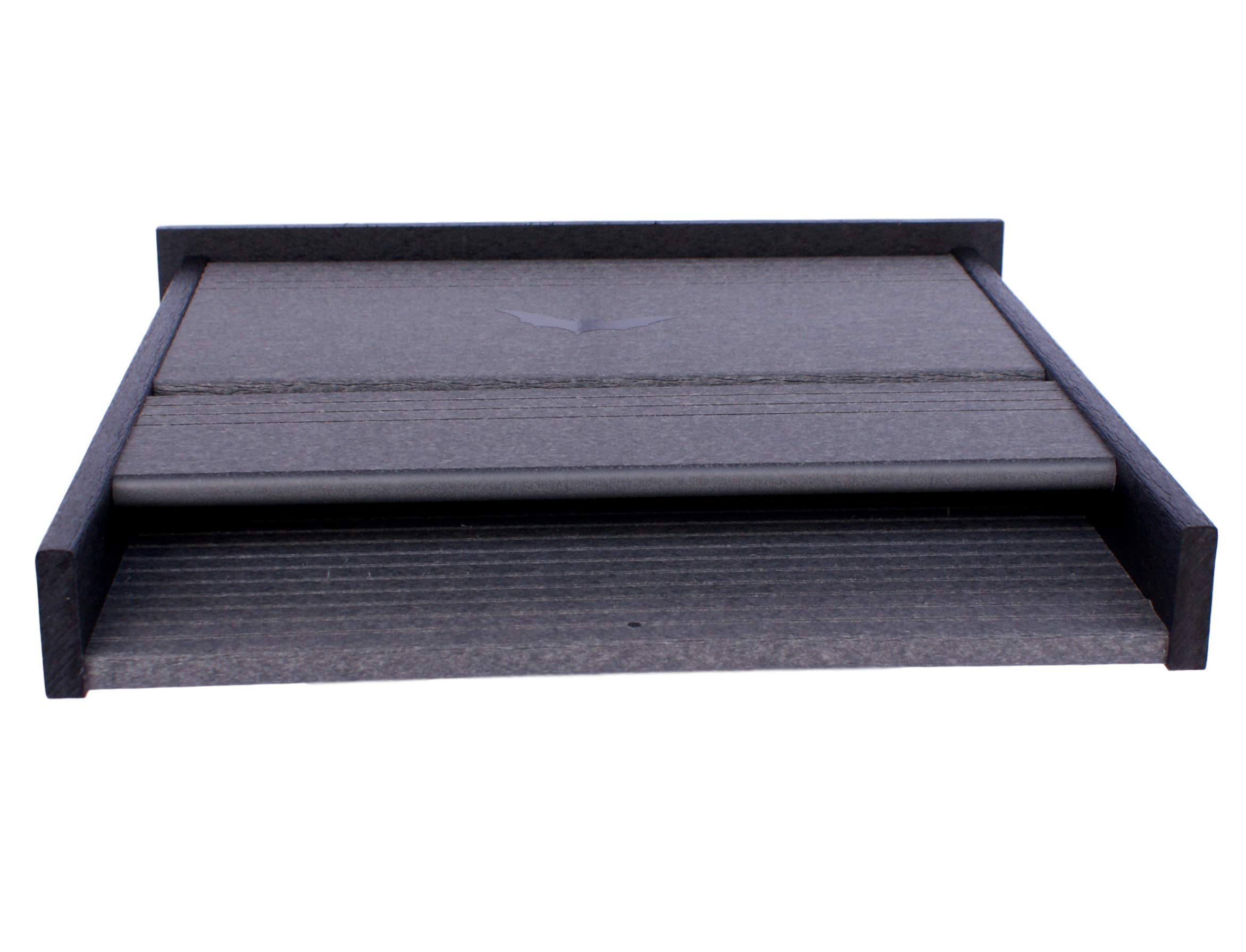 Amish-Made 20 Kolony Fledermaushaus aus umweltfreundlichem Polyholz schwarz / grau