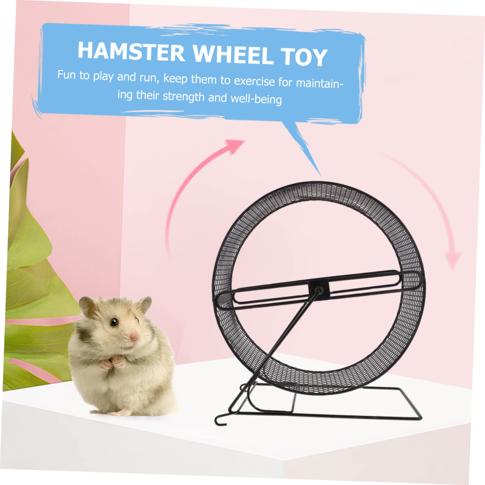 Geräuschloses Hamsterlaufrad für Igel und Kleine H aus Tiere aus Eisen