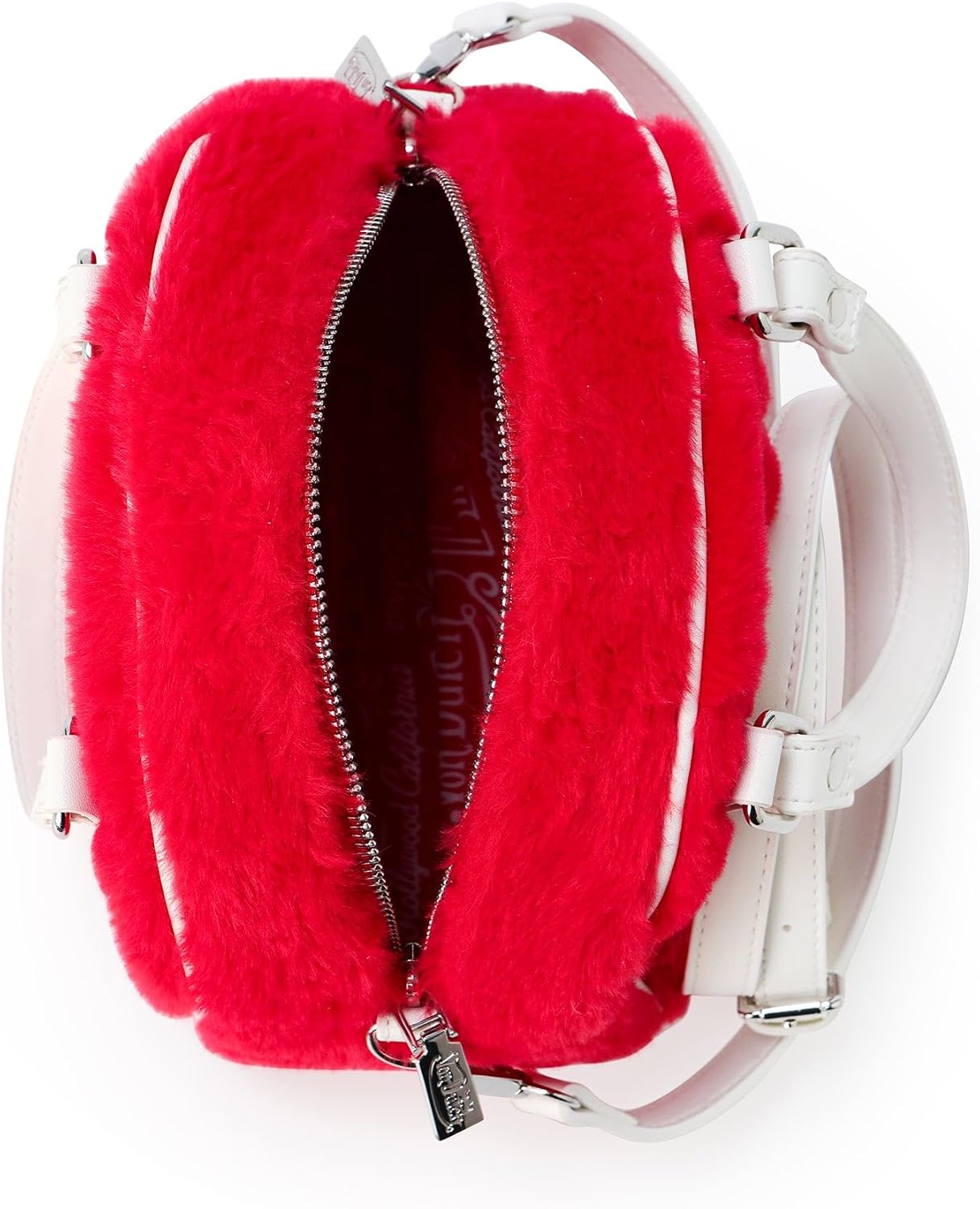 Von Dutch Womens Furry Bowling Bag Purse - Stylish Women's Handbag with Adjustable Strap, Spacious Interior