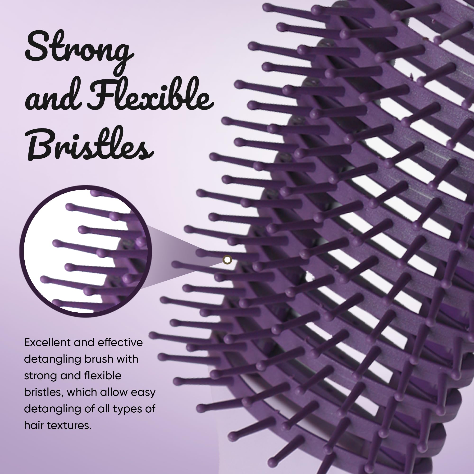 The OG Detangle Hairbrush for Curly Hair, Detangle Wet & Dry Hair, Blow Dry Brush, Curl Defining Brush, Slick Back Hair Brush - Image 4