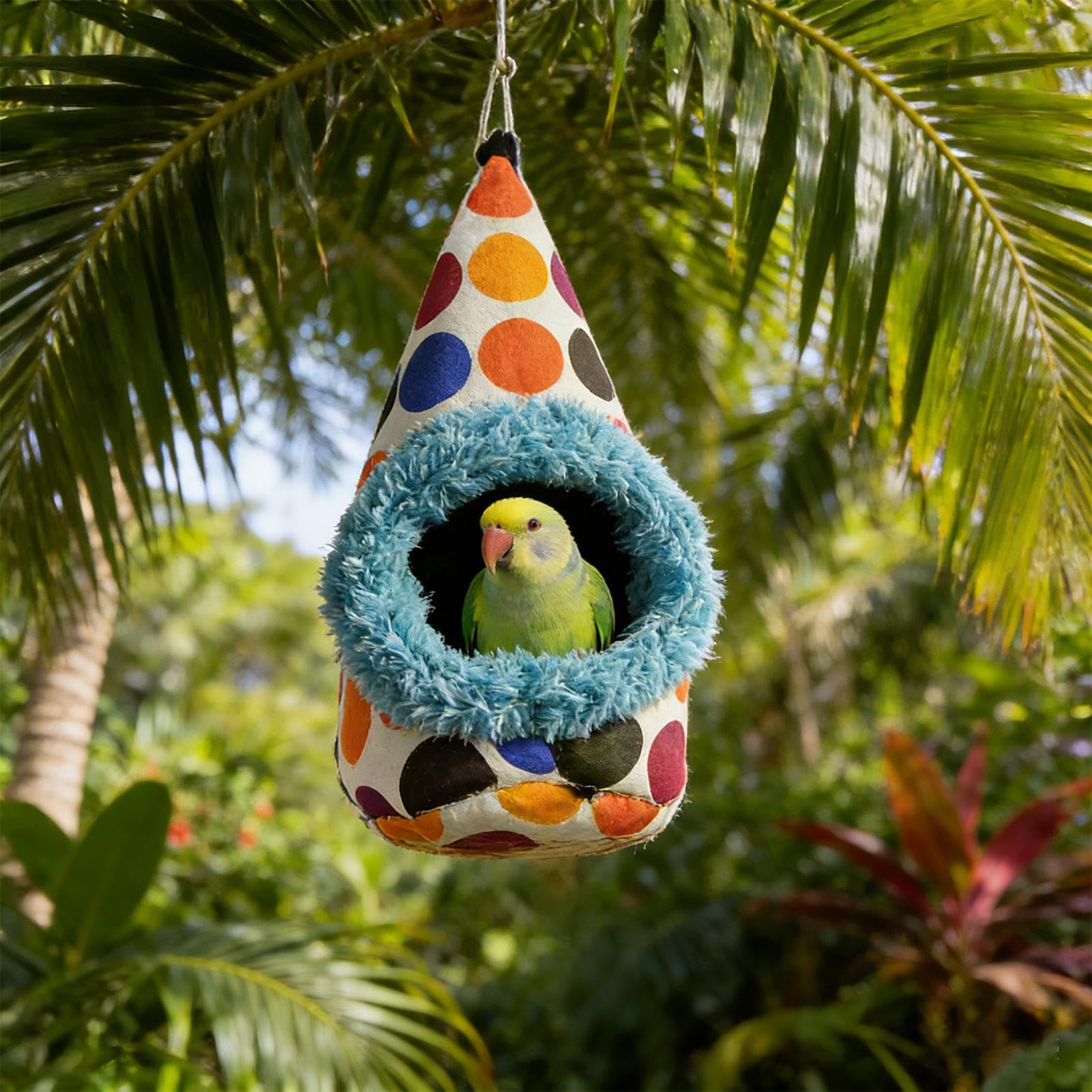 Lit pour cage à oiseaux en peluche, nichoir à oiseaux pour cage | pour se reposer, nicher, inséparable, canari, calopsitte et pinson