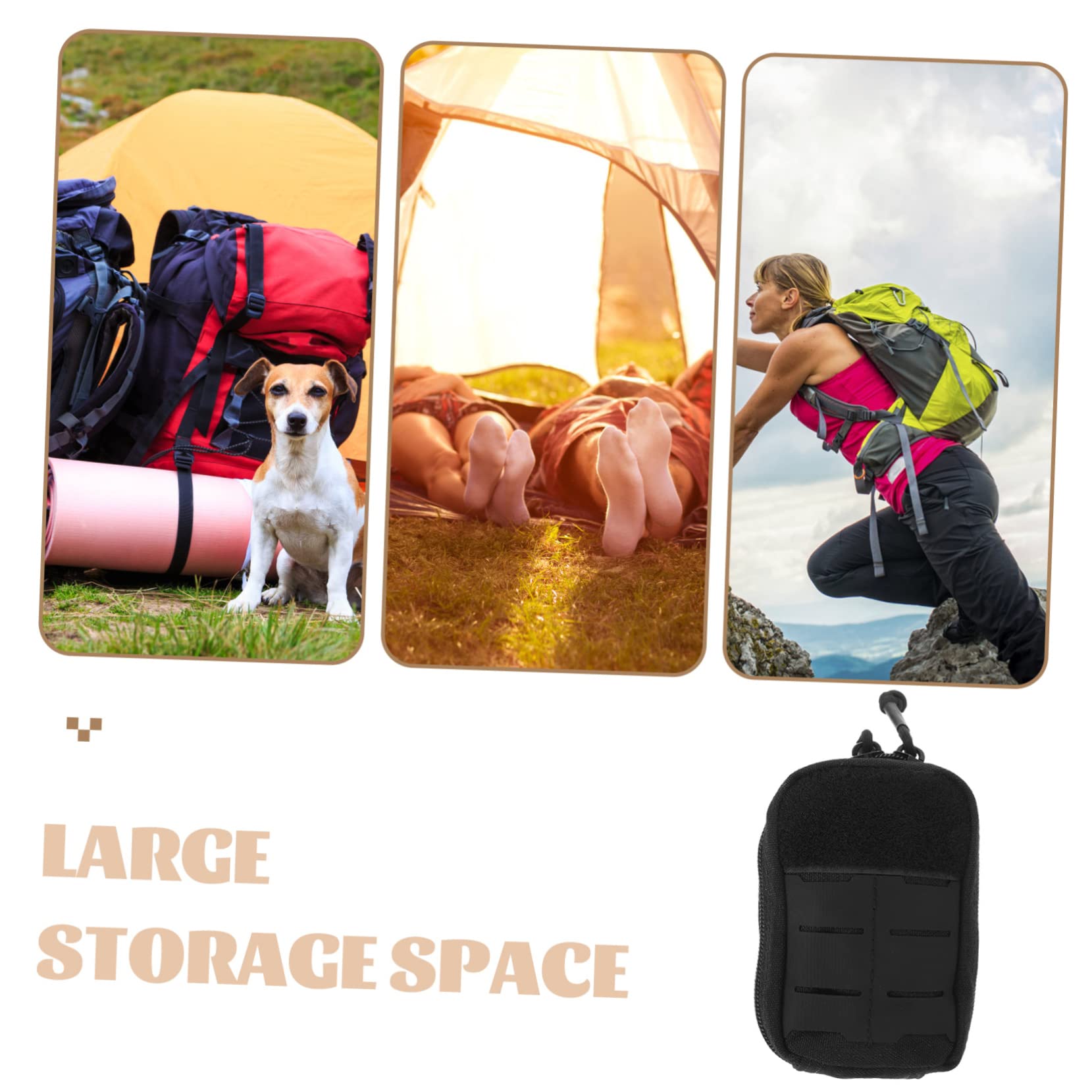 BESPORTBLE 3pezzi Pouch Di Pronto Soccorso Multifunzionale Con Tasche Multiple Per Escursionismo Borsa Medica Da Viaggio Resistente Per Attività All Aperto e Uso Quotidiano