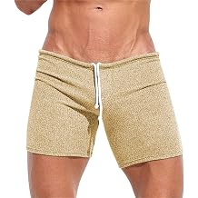 GOKKILRW Mens Shorts Gym Workout Breathable Stretchy Boxer Trunks Casual Athletic Shorts Summer Skinny Sexy Underpants 3 Inch