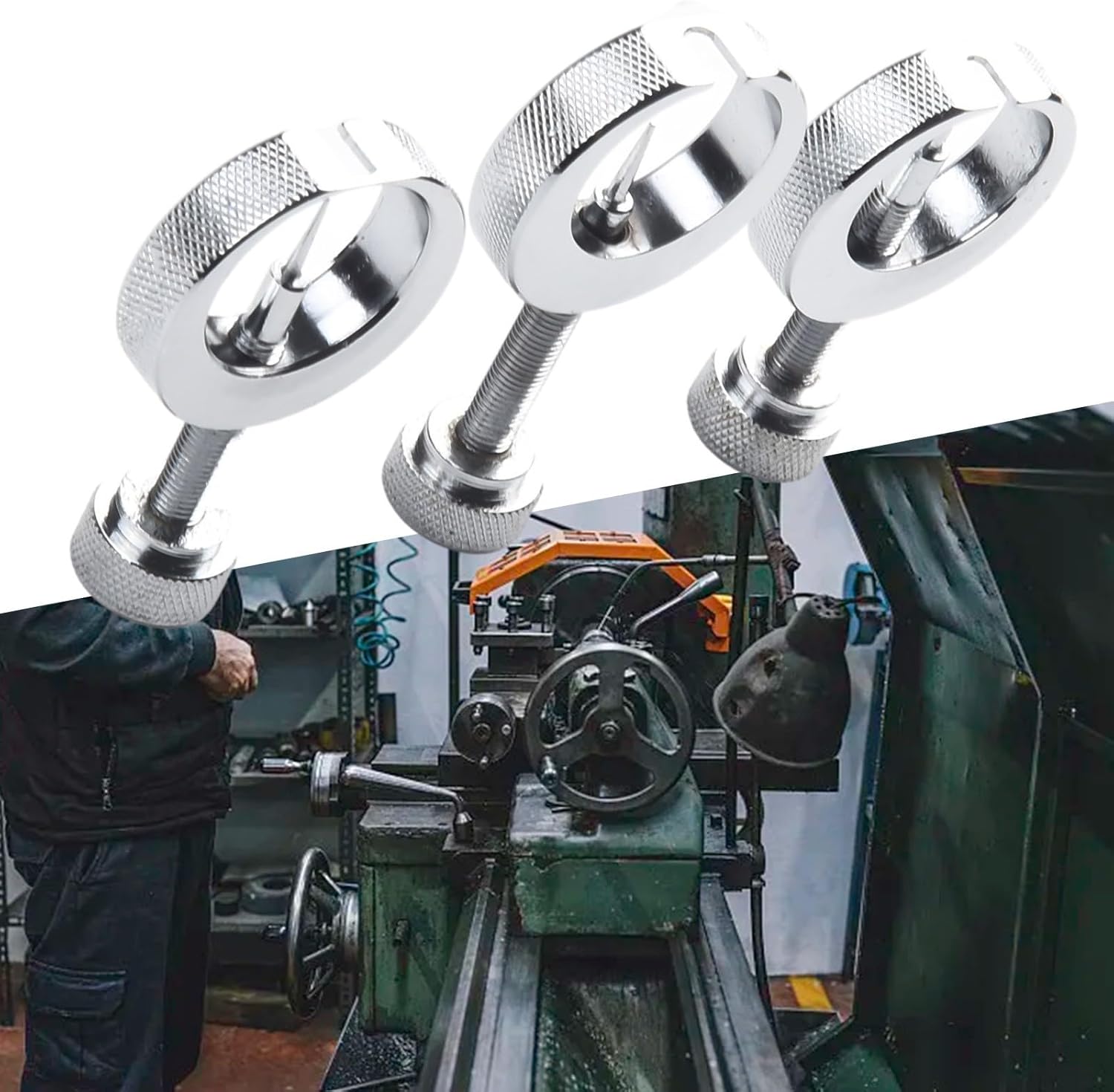 Stainless Steel Pressure Gauge Needle Puller Set – 3-Piece Measuring Gauge Extractor Tool for Lever-Operated Analog Pressure Meters, Compatible with 0.7 mm / 1.0 mm / 1.2 mm Needle Diameters