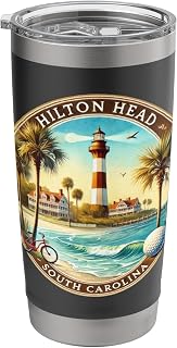 Hilton Head SC South Carolina beach Golf Stainless Steel Insulated Tumbler