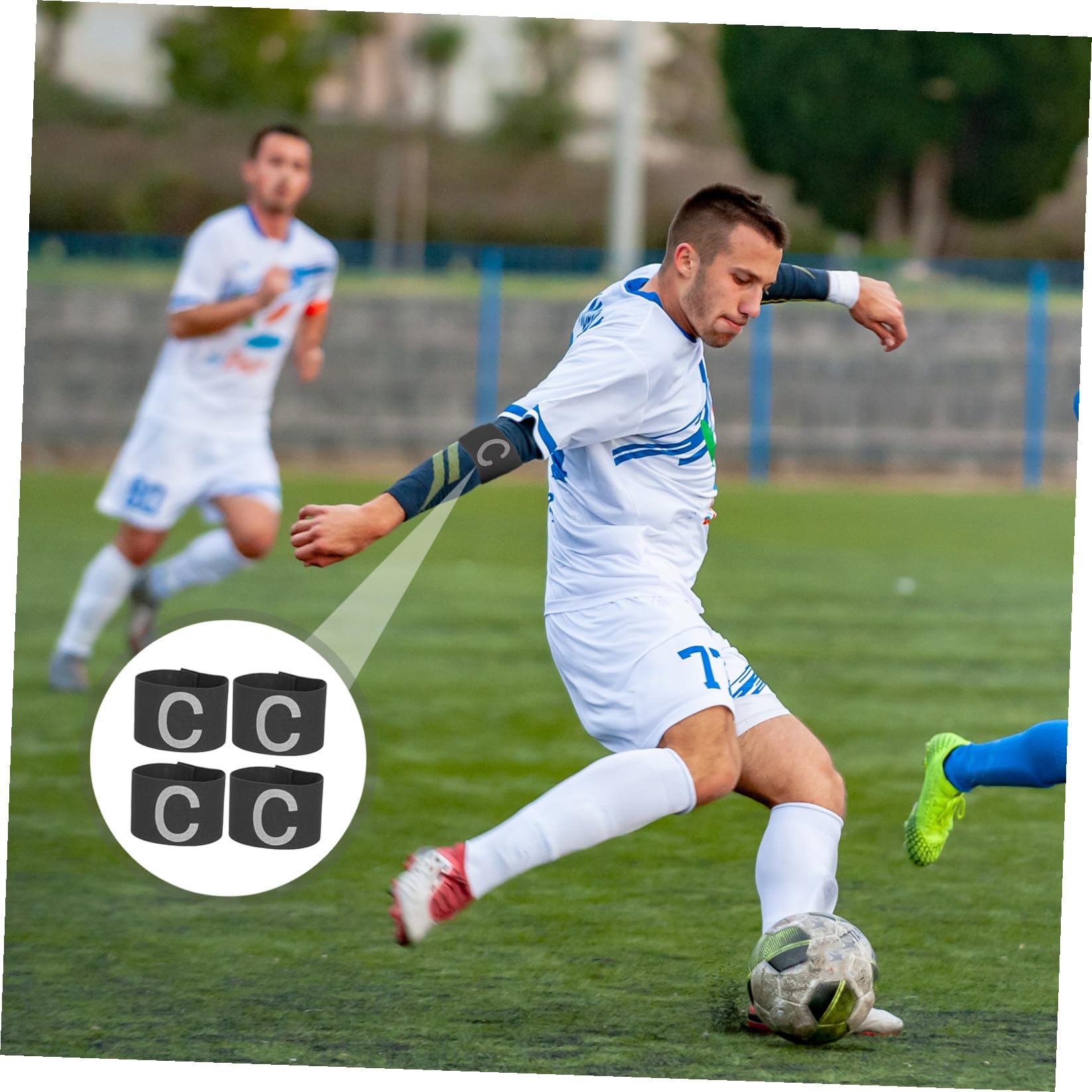 Yardwe 20pezzi Fasce Da Professionali Per Calcio Resistenti e Pratiche Accessori Per Squadre Di Calcio Armbands Convenienti Per Giocatori Di Tutte Le Età