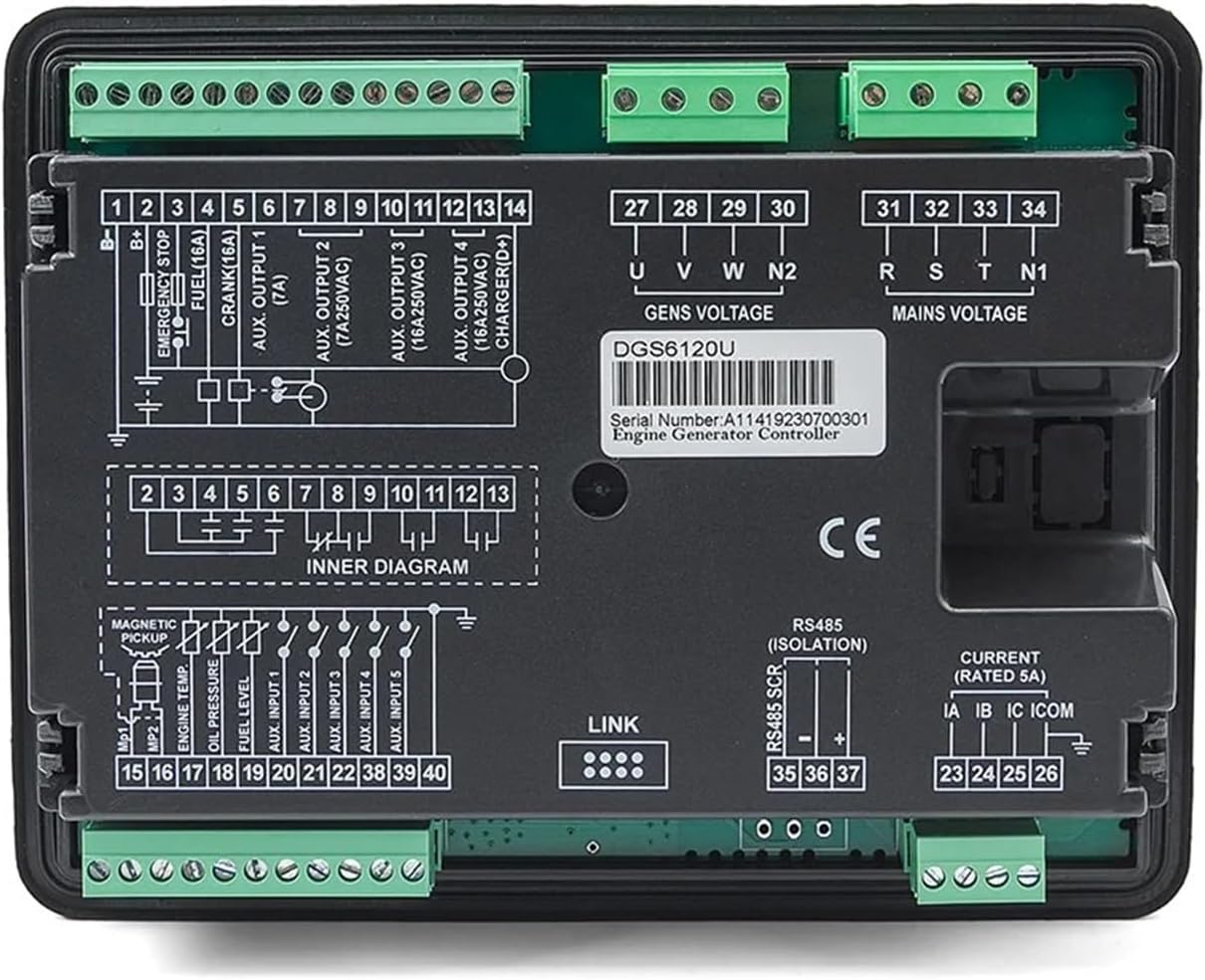 6110U 6120U Diesel Generator Controller AMF Auto Start Stop Control Module Panel Generator Parts Replace HGM6120N(6110U)