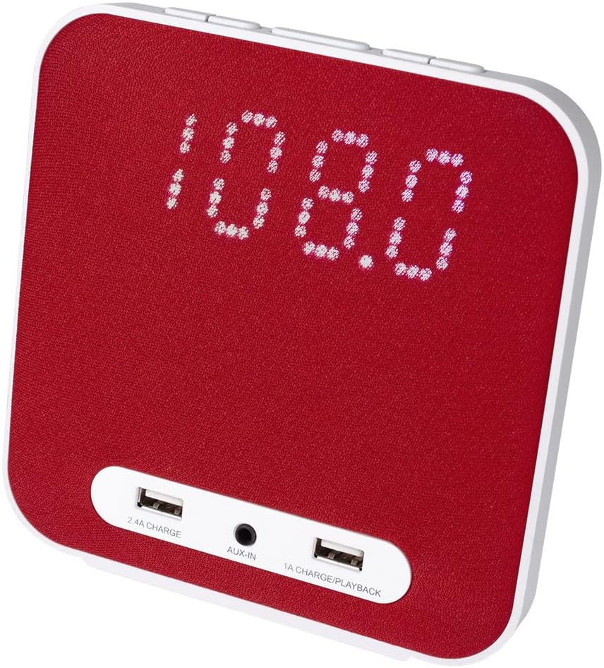 HANNLOMAX HX145CR Alarm Clock Radio, PLL FM Radio, Digital
