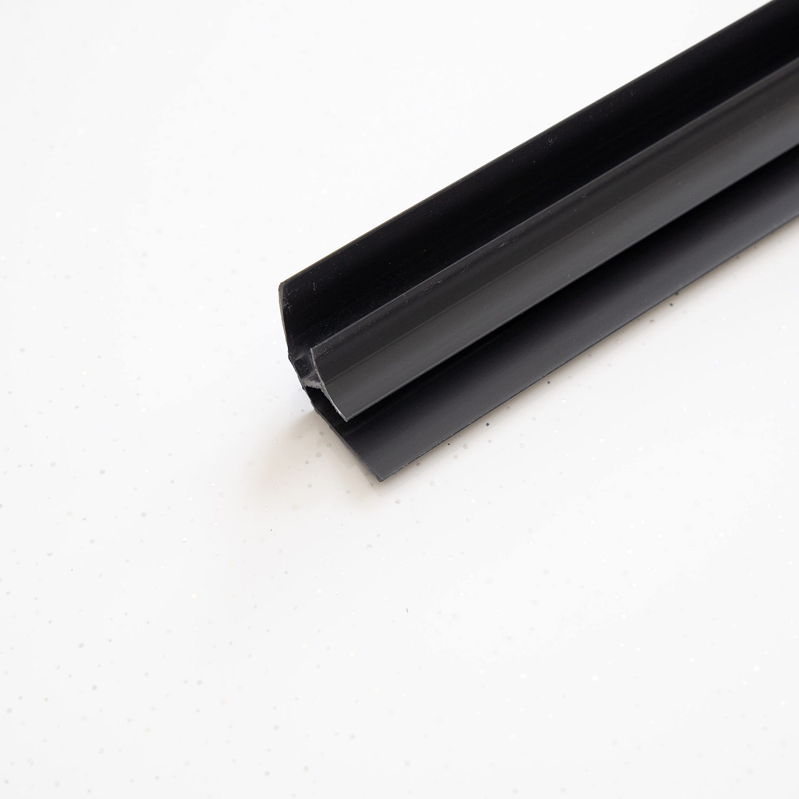 Buy Claddtech Bathroom Wall Panel Trims (Internal Corner Black) PVC