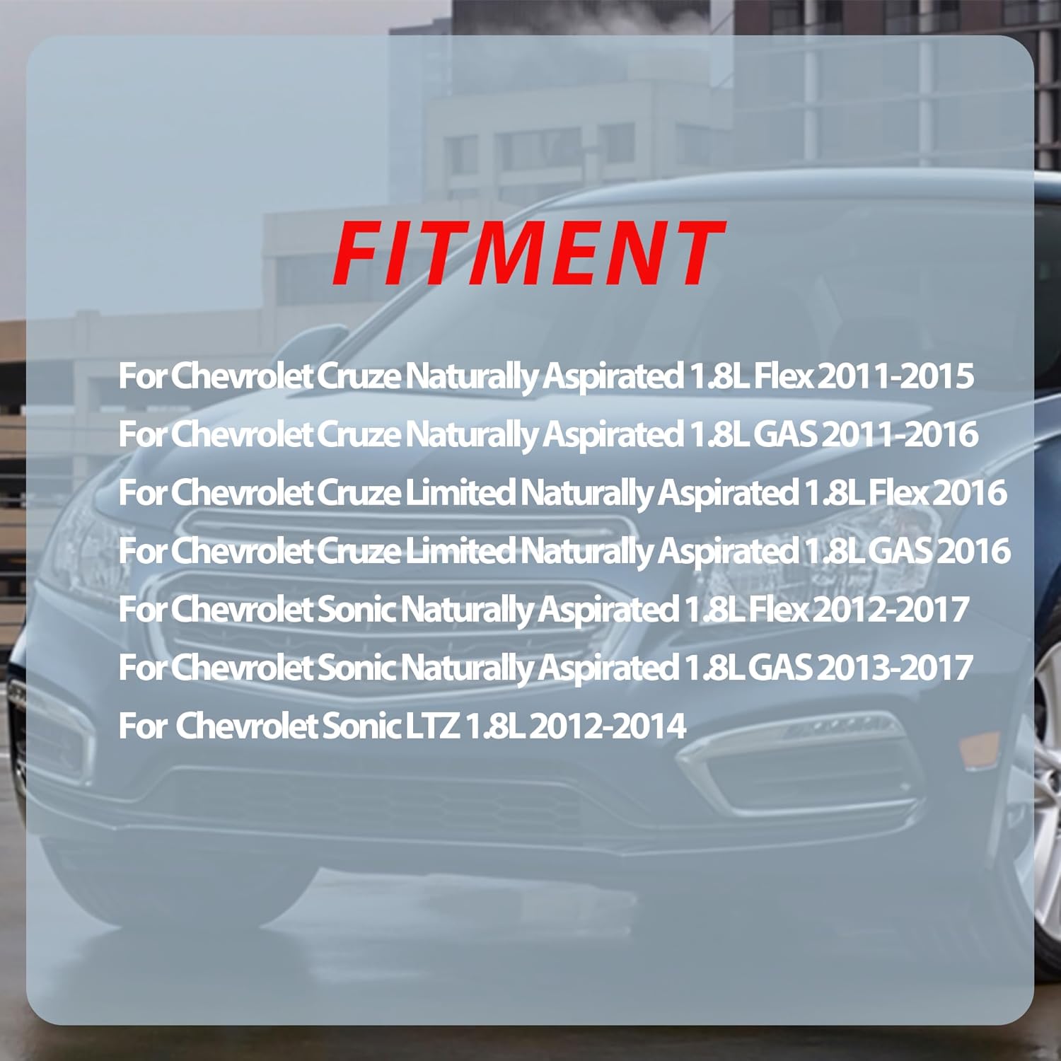 1.8 Engine Head Gasket Set w/Water Pump Timing Belt Kit Fit For Chevy Cruze Sonic Cruze Limited 1.8L L4 DOHC 16V 2011-2018 Replacement HS26516PT1 TCKWP338 24422964 EP180 PA10033