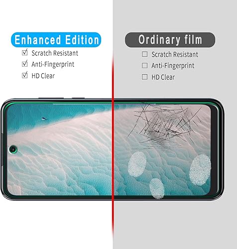 Miniatura 3 de Slanku Paquete de 3 protectores de pantalla para Motorola Moto G Play 2023, vidrio templado Moto G Power 2022, dureza 9H, sin burbujas, compatible