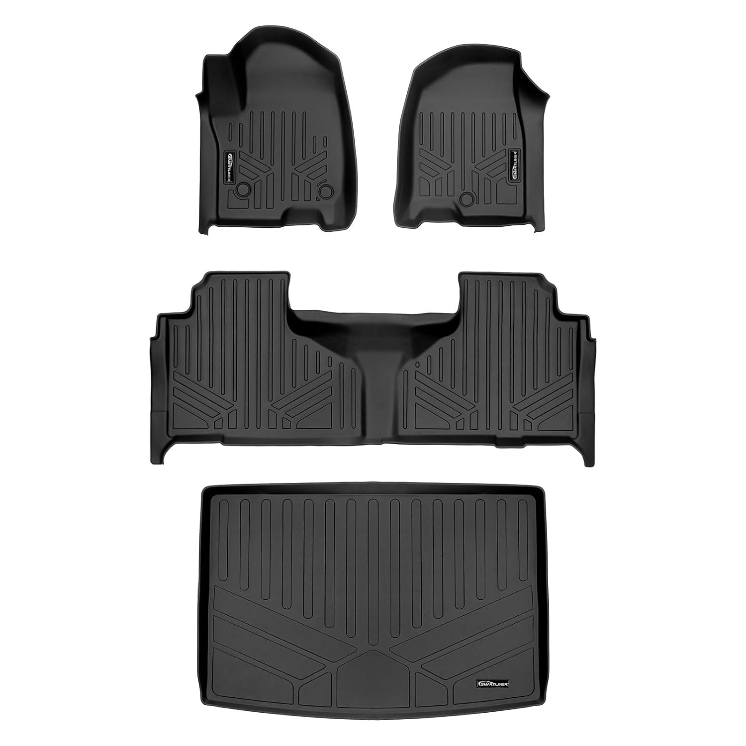 SMARTLINER 2 Row Floor Mats & Cargo Liner Behind 3rd Row Set for 2021