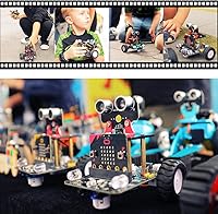 Vista 2 de Yahboom Microbit V2 Coding Smart Robotics Toys DIY STEM Science Education RC Kit de coche para niños de 10 años en adelante, compatible con BBC