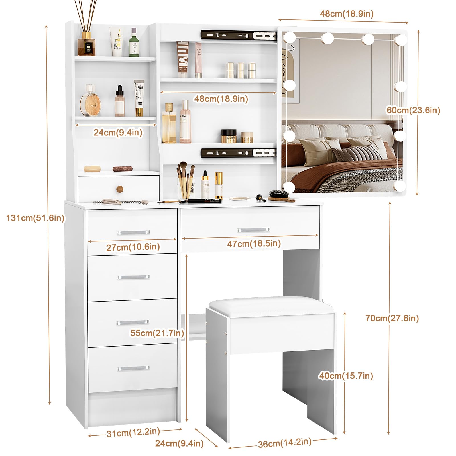 Make-uptafel